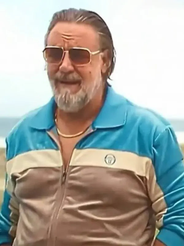Russell Crowe The Get Out 2026 Velour Tracksuit