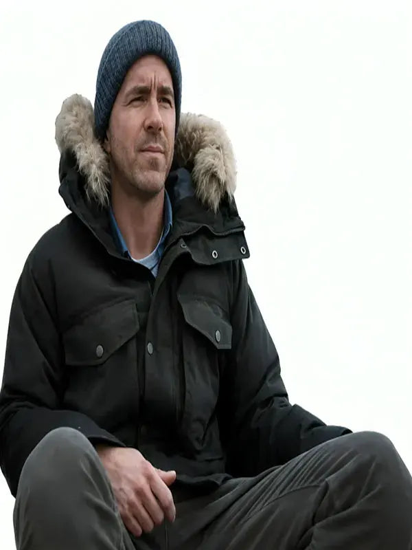 Ryan Reynolds Mayday 2026 Green Parka Hooded Jacket