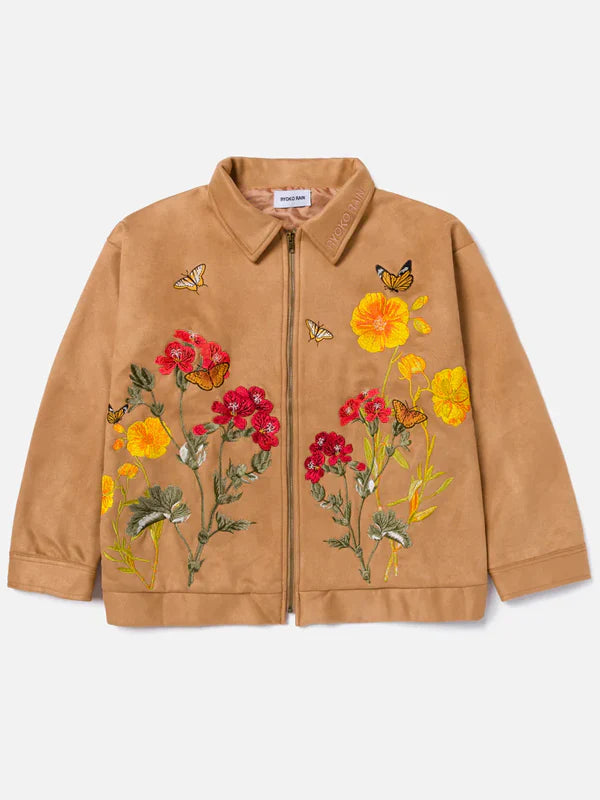 Ryoko Rain Monarch Clay Suede Work Jacket