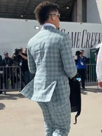 SBLVII-2023-Patrick-Mahomes-Gray-Checkered-Suit
