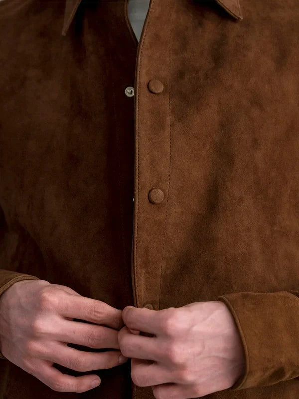 Sale Brown Suede Shirt