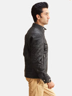 Sale Quilted Leather Jacket
