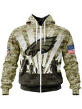 Salute To Service Eagles Hoodie