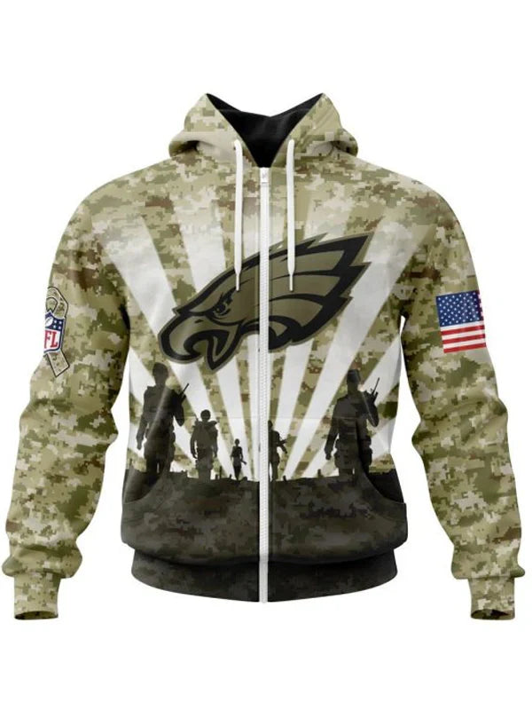 Salute To Service Eagles Hoodie