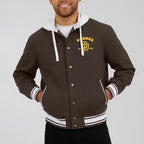 San Diego Padres Brown Cotton Hooded Jacket For Men