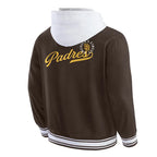 San Diego Padres Brown Cotton Hooded Jacket For Sale