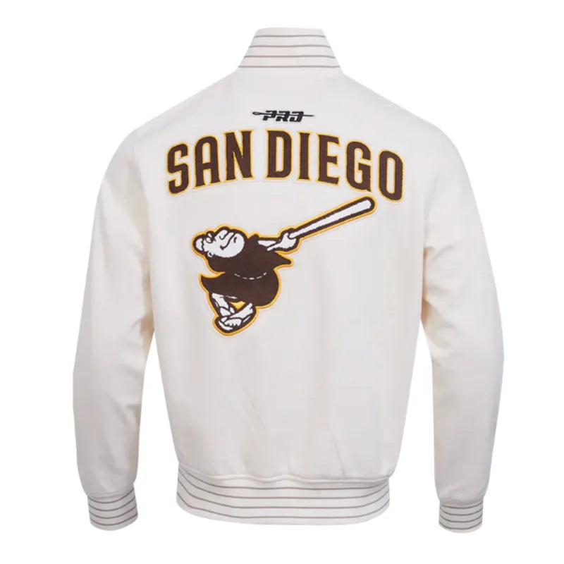 San Diego Padres Logo Game Day Eggshell Jacket For sale