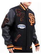 Varsity San Francisco Giants Mash Up Black Jacket