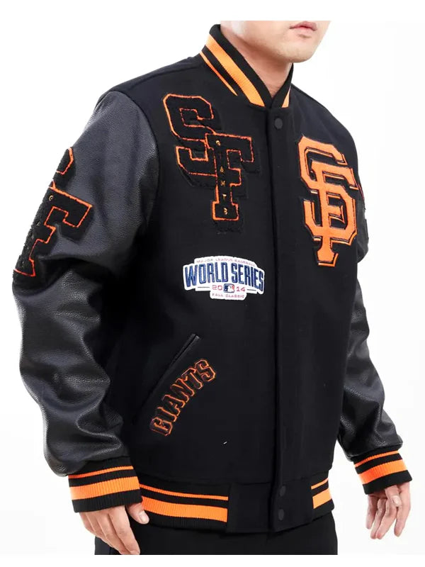 Varsity San Francisco Giants Mash Up Black Jacket