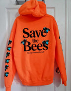 Orange Save The Bees Hoodie