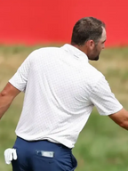 Scottie Scheffler 3m Open Golf Tournament Final Day White Shirt