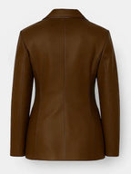 Scream-7-Isabel-May-Brown-Leather-Blazer-BackView