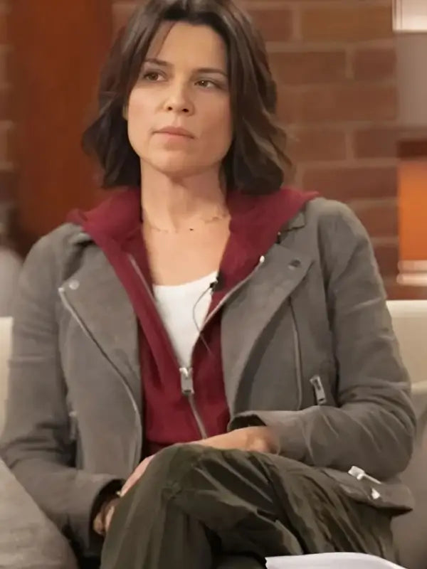 Scream-7-Neve-Campbell-Grey-Suede-Jacket-Front-View