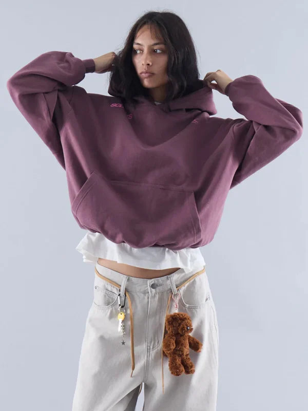 Scuffers-Burgundy-Motor-Studios-Hoodie-Front-View