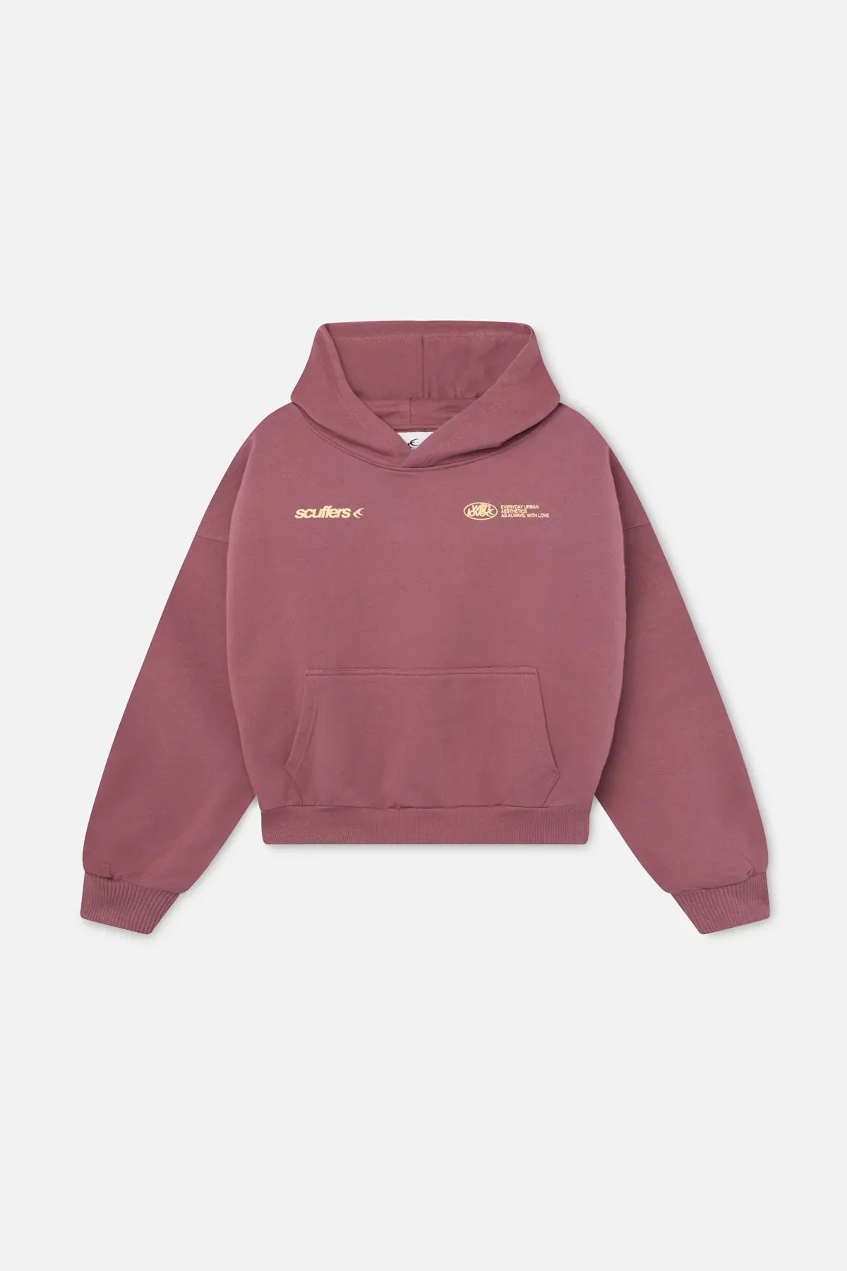 Scuffers-Burgundy-Hoodie-For-Women