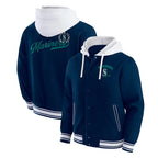 Seattle Mariners Navy Cotton Hooded Jacket For Sale