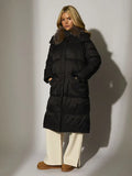 Secret Lives of Gypsy Wives Tina Temple Black Padded Fur Coat