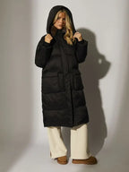 Secret Lives of Gypsy Wives Tina Temple Black Padded Fur Coat