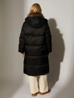 Secret Lives of Gypsy Wives Tina Temple Black Padded Fur Coat