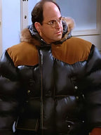 Seinfeld-Jason-Alexander-Black-Hooded-Fur-Jacket