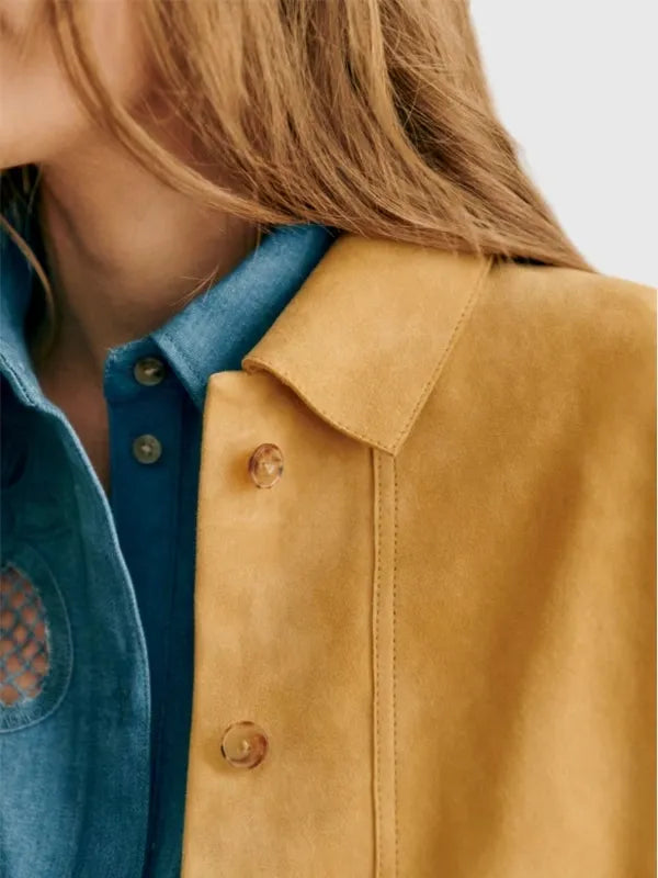 Buy Sezane Suede Jacket