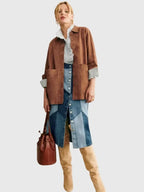 Sezane Suede Jacket For Men And Women
