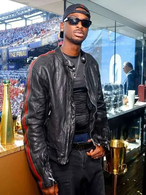 Shai Gilgeous Alexander Black Leather Jacket
