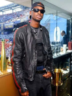 Shai Gilgeous Alexander Black Leather Jacket