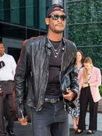 Shai Gilgeous Alexander Black Leather Jacket