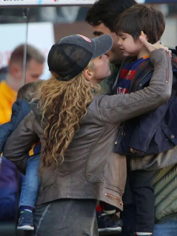 Shakira Brown Biker Leather Jacket