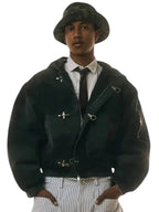 Shinzo-Shige-15oz-Canvas-Clasp-Bomber-Black-Jacket