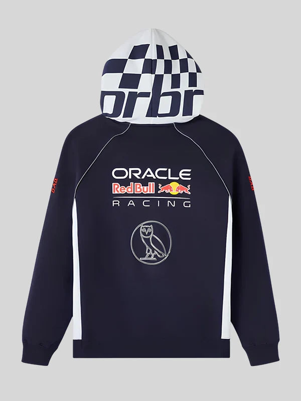 Ovo Red Bull Racing Pit Crew Color Block Hoodie Red Bull Navy