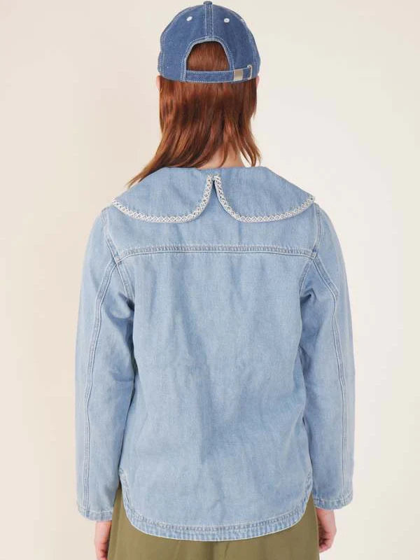 Shop Rita Jacket Washed Denim Blue