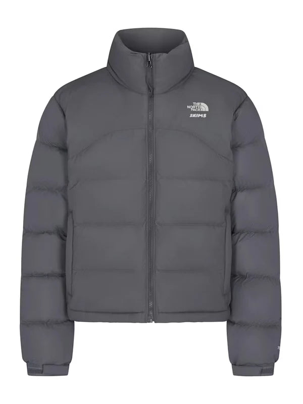 Skims-North-Face-Jacket-Grey