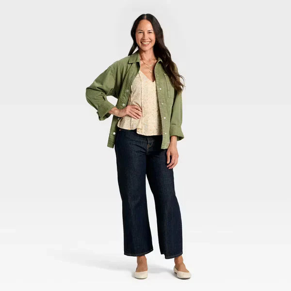 Womens Padded Denim Barn Jacket Wild Fable