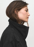 Black Denim Barn Jacket Women