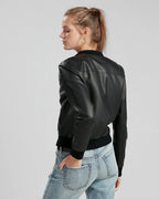 Leather Bomber Jacket Women