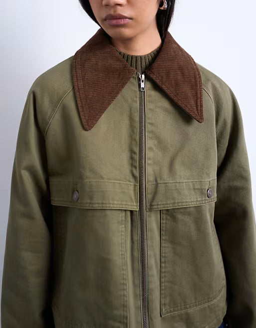 Womens Padded Denim Barn jacket