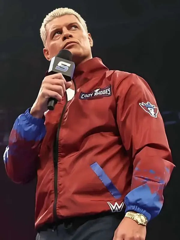 Smack Down 2026 Rwb Wind Breaker Cody Rhodes Jacket