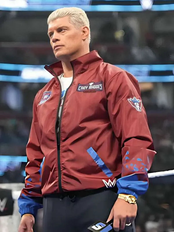 Smack Down 2026 Rwb Wind Breaker Cody Rhodes Jacket