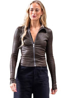 Sophie Cunningham NYC 2026 Leather Jacket
