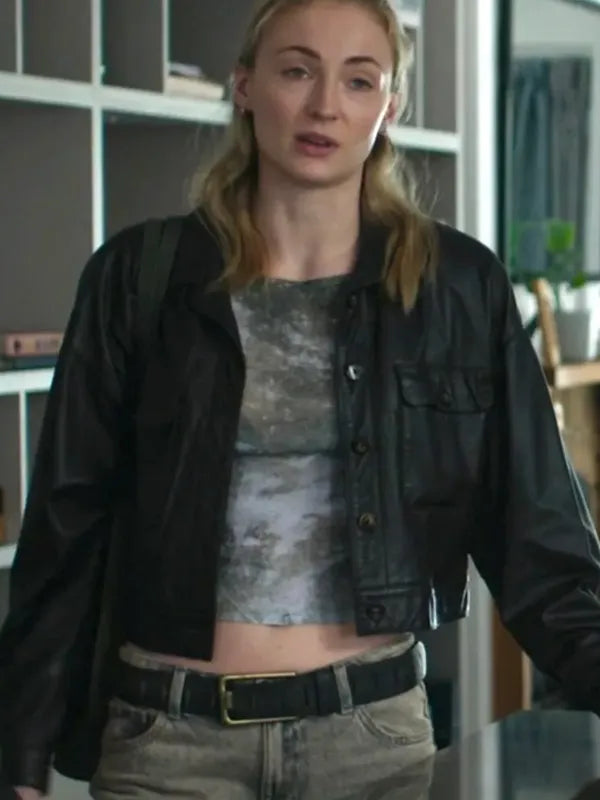 Sophie Turner Steal S01 Leather Jacket