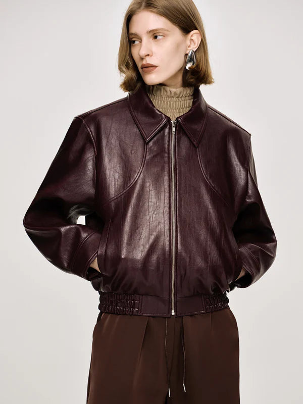 Source Unknown Leather Jacket For Sale