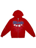 Sp5der-Atlanta-Zip-Up-Hoodie-Red