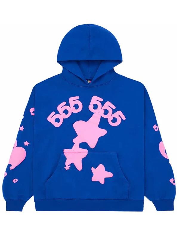 Sp5der-Beluga-Hoodie-Pullover-In-Blue