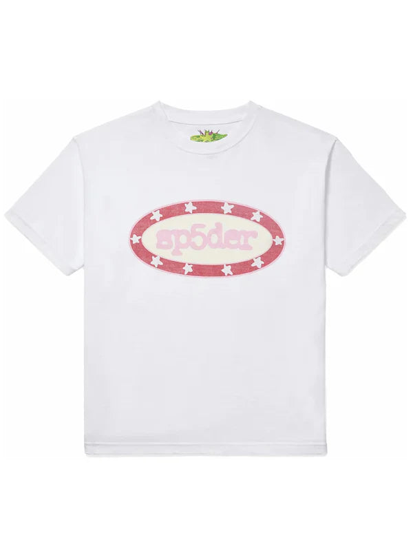 Sp5der-Buckle-Tee-White