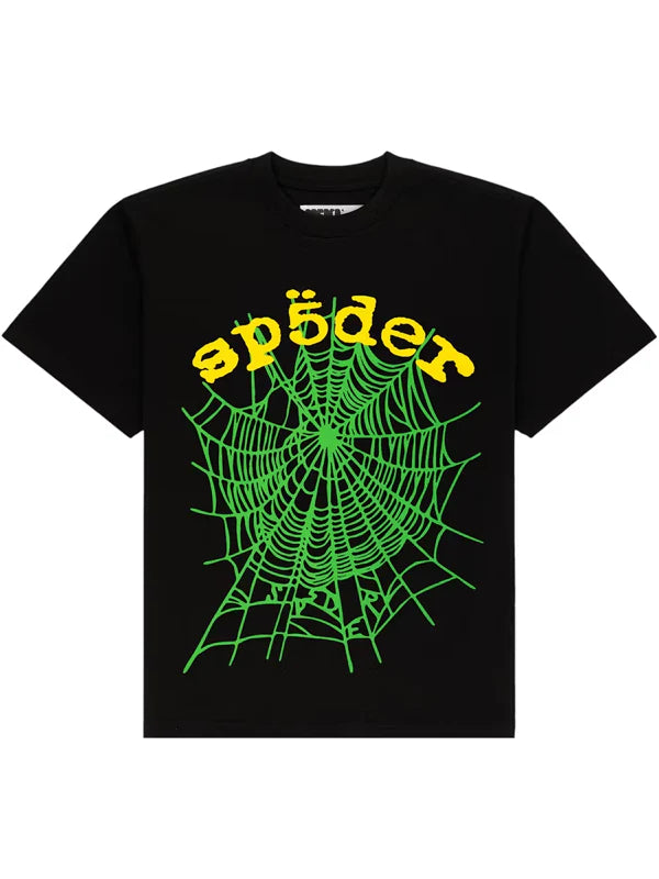 Sp5der-OG-Web-V2-Tee-Black-Multicolor