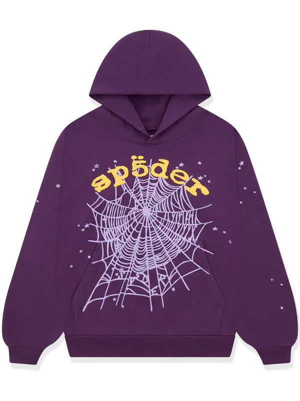 Sp5der-Star-Og-Web-V2-Hoodie-Purple