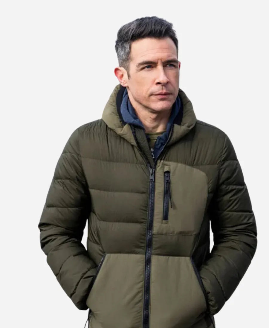 Stuart Scola FBI S06 Green Puffer Jacket