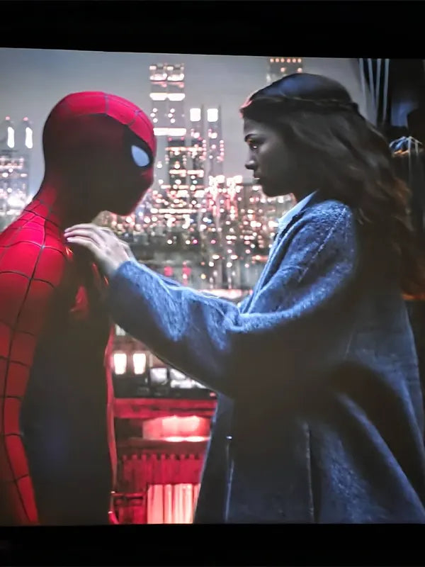 Spider Man Brand New Day 2026 Zendaya Grey Coat
